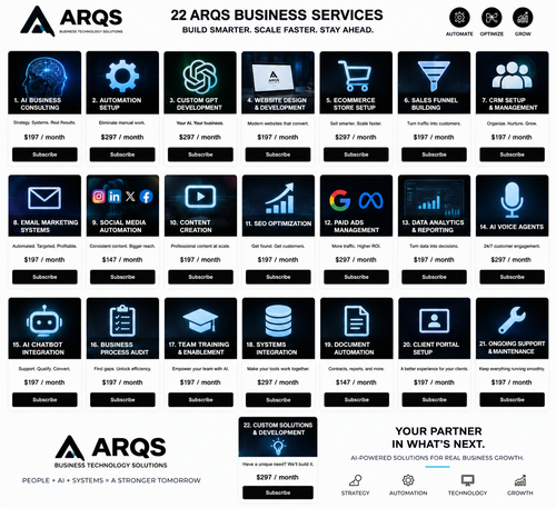 ARQS business technology service