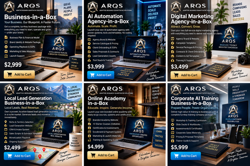 AI Automation Agency-in-a-Box — ARQS Business-in-a-Box