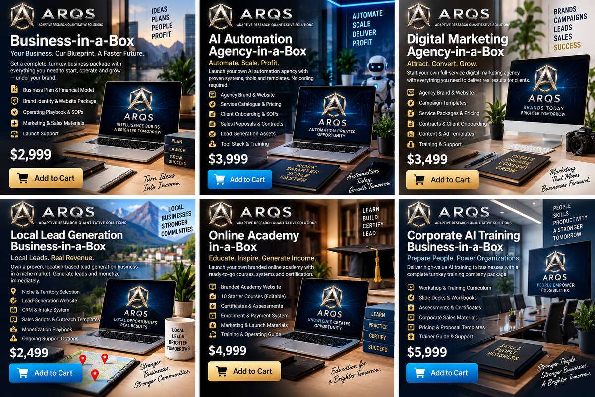 Business-in-a-Box — ARQS Business-in-a-Box