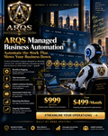 ARQS Managed Business Automation — $999 setup — from $499/month